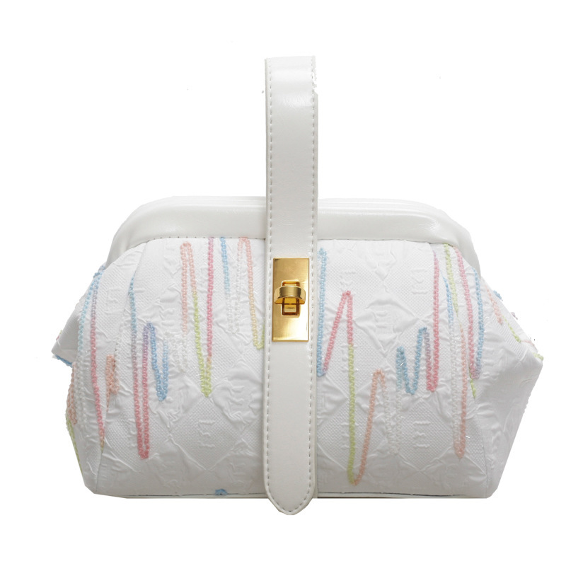 Free Shipping Designer Bag New Handheld Korean Edition Women's Niche Design Bucket Irregular Handbag Crossbody Bag