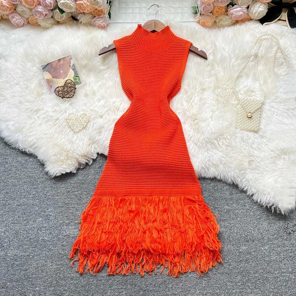 YuooMuoo Women Dress 2025 New Summer Fashion Sexy Openwork Stitching Sleeveless Bodycon Party Dress Korean Lady Beach Dresses XJ250610