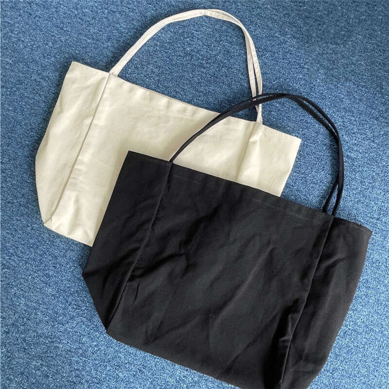 Korean Dongdaemun Large Capacity Artistic Canvas Tote Bag 2021 New Trendy Fashion Simple Shoulder Handbag