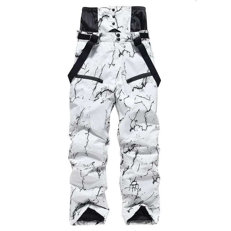2024 New Adult Snowboard Overalls Warm Winter Skiing Pants Woman Cold Clothes Alpine Ski Sport Waterproof Windproof Man Trousers