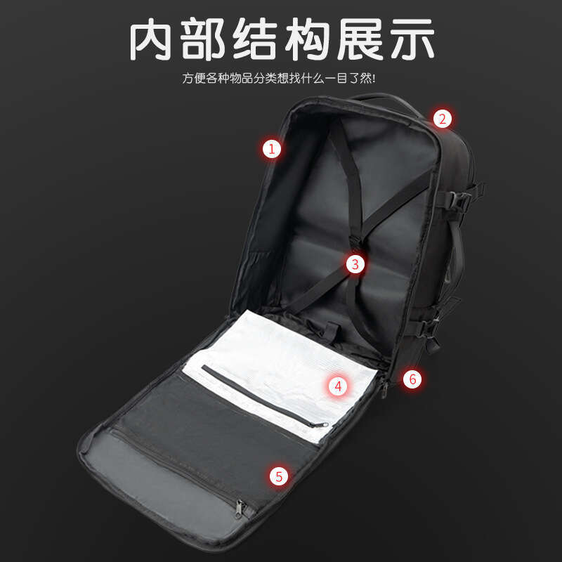 Men's High-End Business Multi-Compartment Large Capacity Dry-Wet Separation Travel Commuter Backpack