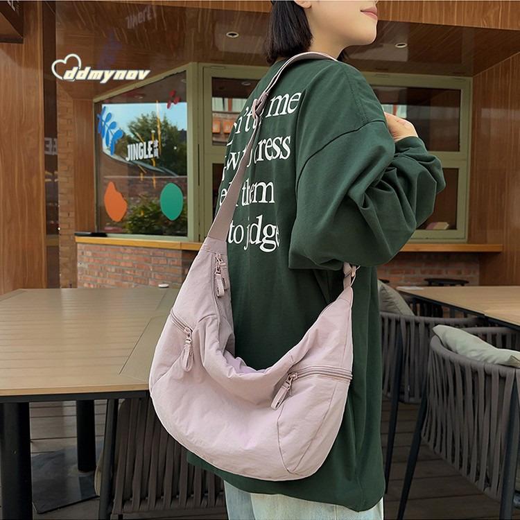 Upgraded Lujia Same Style Croissant Single Shoulder Large Capacity Multifunctional Bag High-end Crossbody Backpack for Women ddmynov