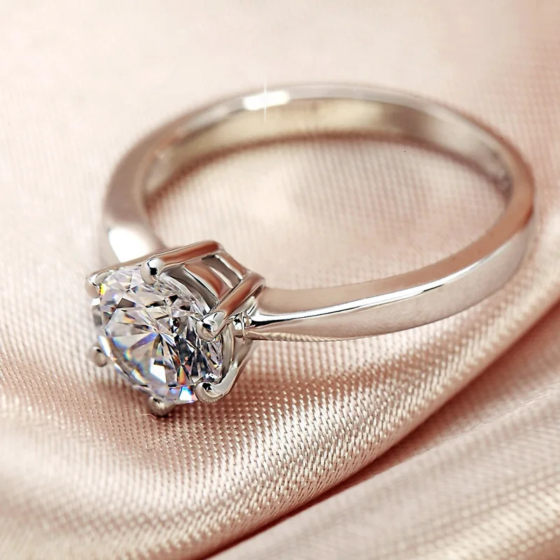 Korean Style Female Small Ring Fashion 925 Silver Gold Wedding Band Rings Promise Love Engagement Rings For Women 250610