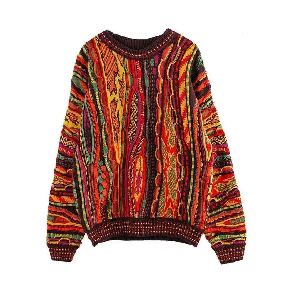 XFPV Sweet Stripe Long Sleeve Multicolor Loose Pullover O Neck Sweater For Women Y2k Korean Fashion Tide Autumn 2025 Sm114