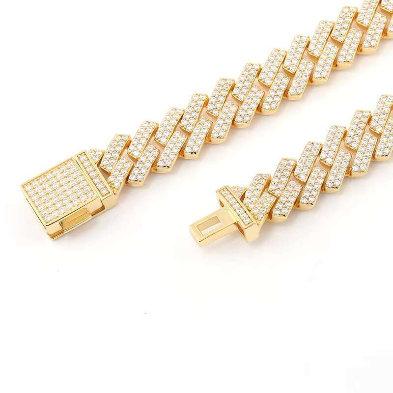 Customize Moissanite Hip Hop Jewelry Necklace Diamond Necklace Bracelet Men OACOCA