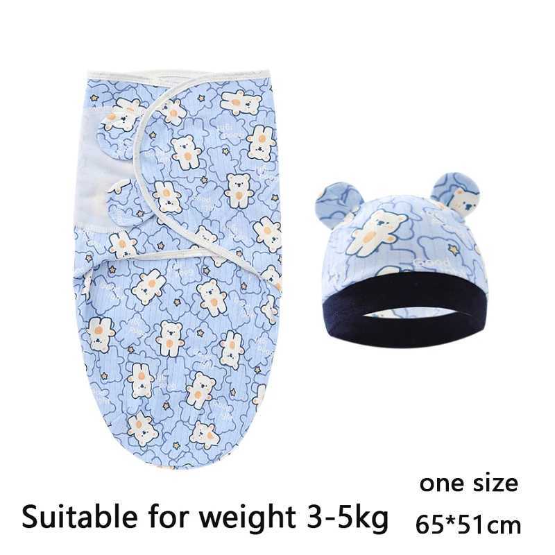 100% Cotton 0-3 Months Newborn Swaddle Sleepsack New Born Baby Swaddling Bedding y250610LZC5