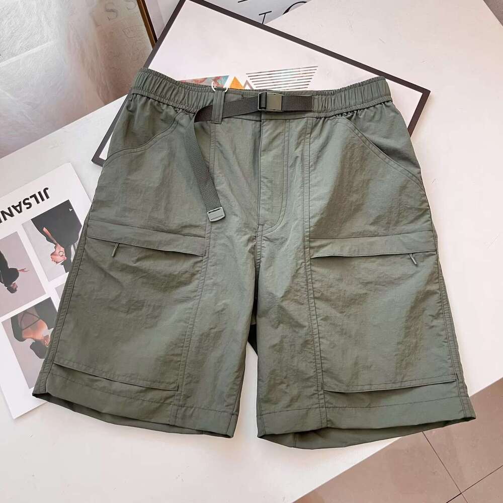 Island Country Single American Style Functional Cargo Men's And Women's Nylon Casual Sports Quick-Dry Thin Breathable Mid-Length Shorts B5