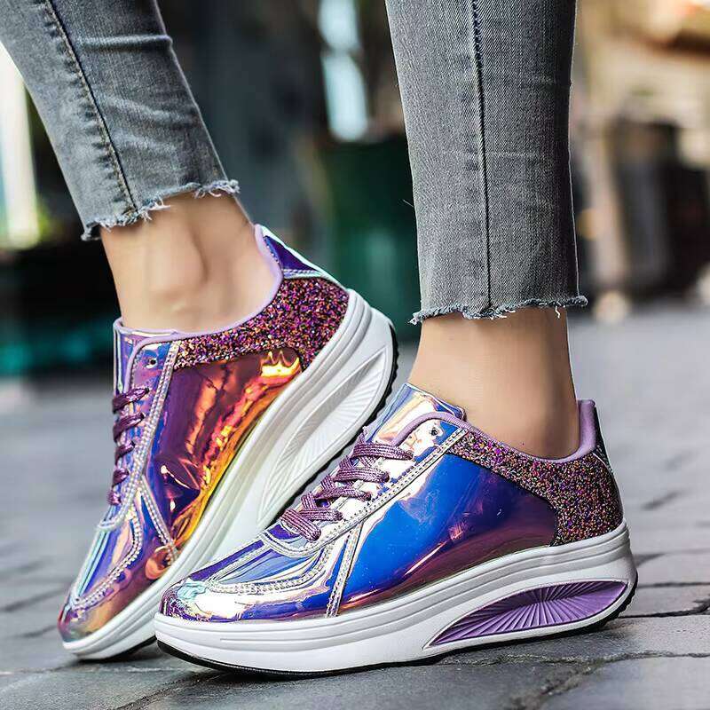Hot Selling High Quality Outdoor Sports Platform Shoe Women's Casual Rocking Shoes
