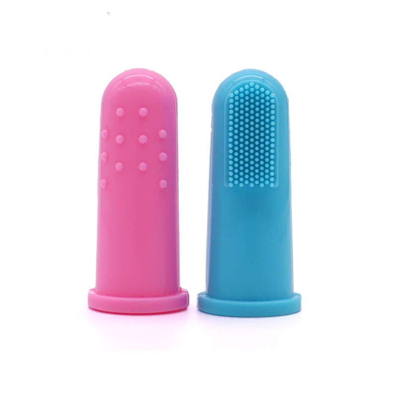 Pet Silicone Finger Sleeve Brush Teeth Cat Oral Cleaning Dog Toothbrush Mouthwash