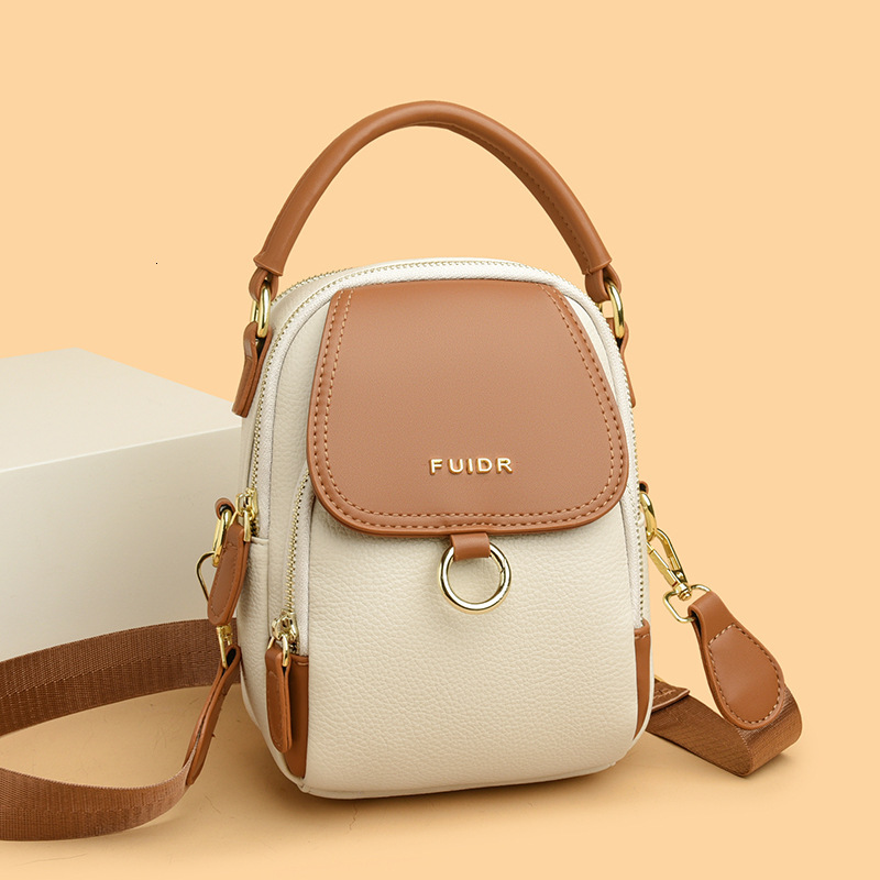 Free Shipping Designer Mom Bag 2025 New Versatile Small Crossbody Bag For Women Color-block Shoulder Luxury Handbag Casual Trendy Phone Bag