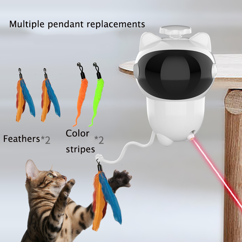 Automatic Laser Cat Teaser: Smart Self-Entertainment Toy for Boredom Relief