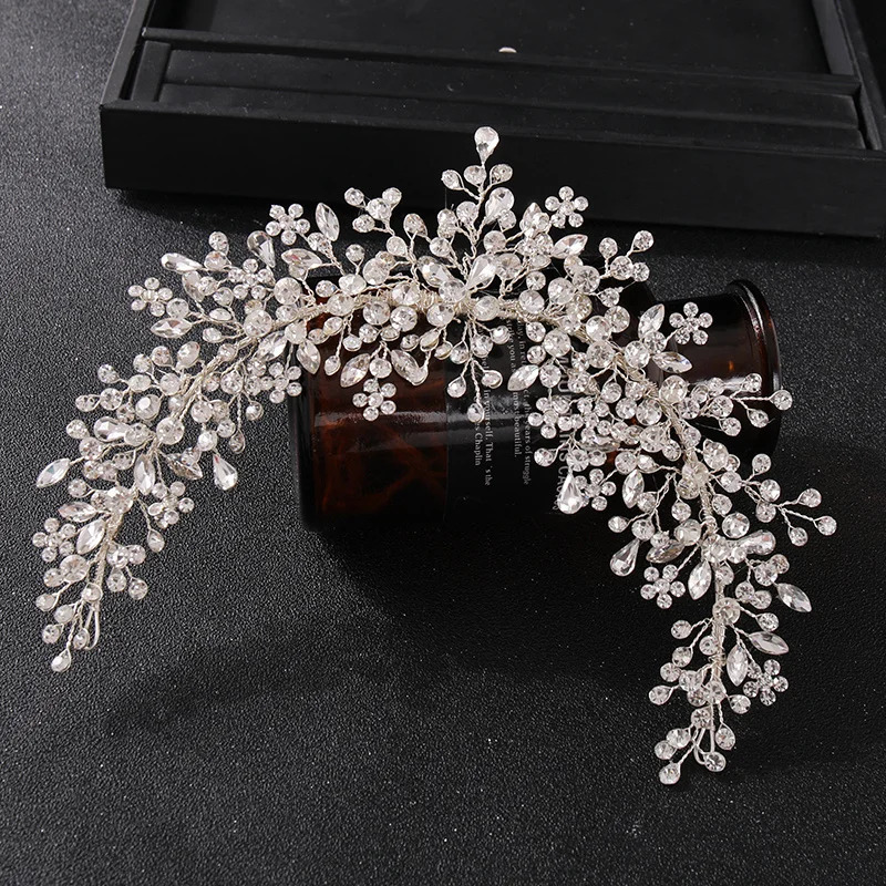 Crystal Headbands Bridal Wedding Headbands Tiaras Hairbands For Women Bride Bridal Wedding Hair Accessories Jewelry Band Gift 250610