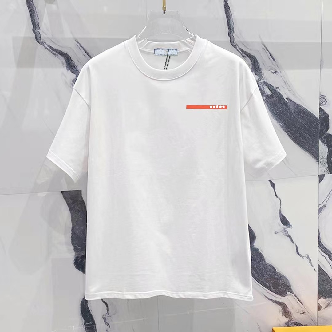 Designer T-shirt Men women Luxury Shirt High quality Letter Chest Silicone rubber logo Fashion Summer short sleeves Pure cotton Asia Size