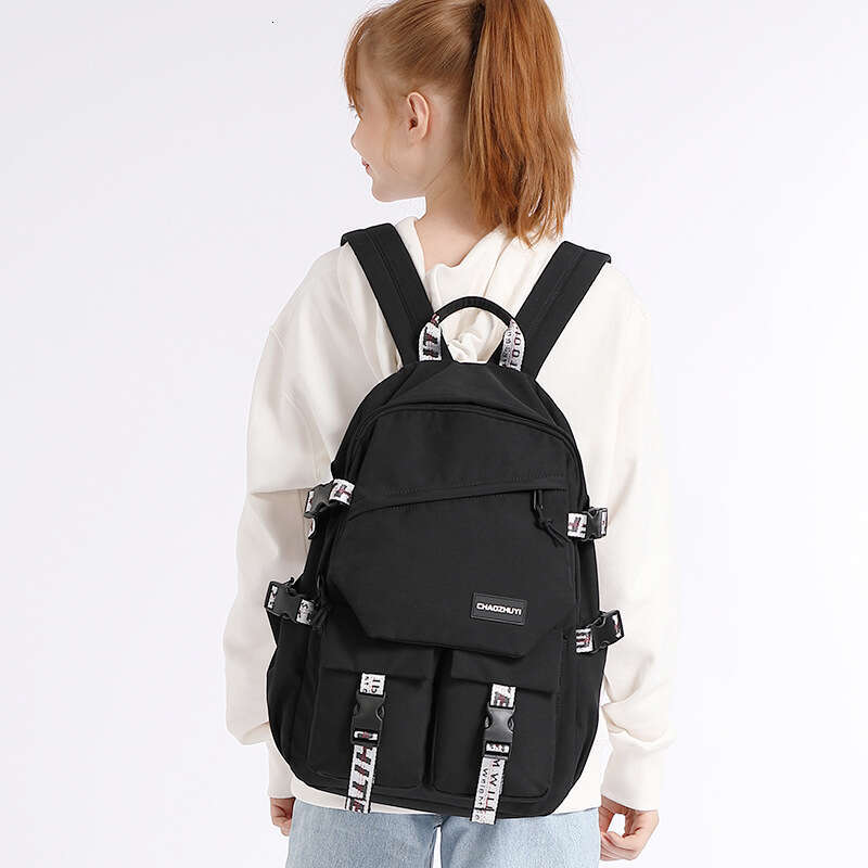 For Girls Ins Style Cute New High College Middle School Student Backpack Unisex Trendy Brand Large Capacity Double Shoulder Bag