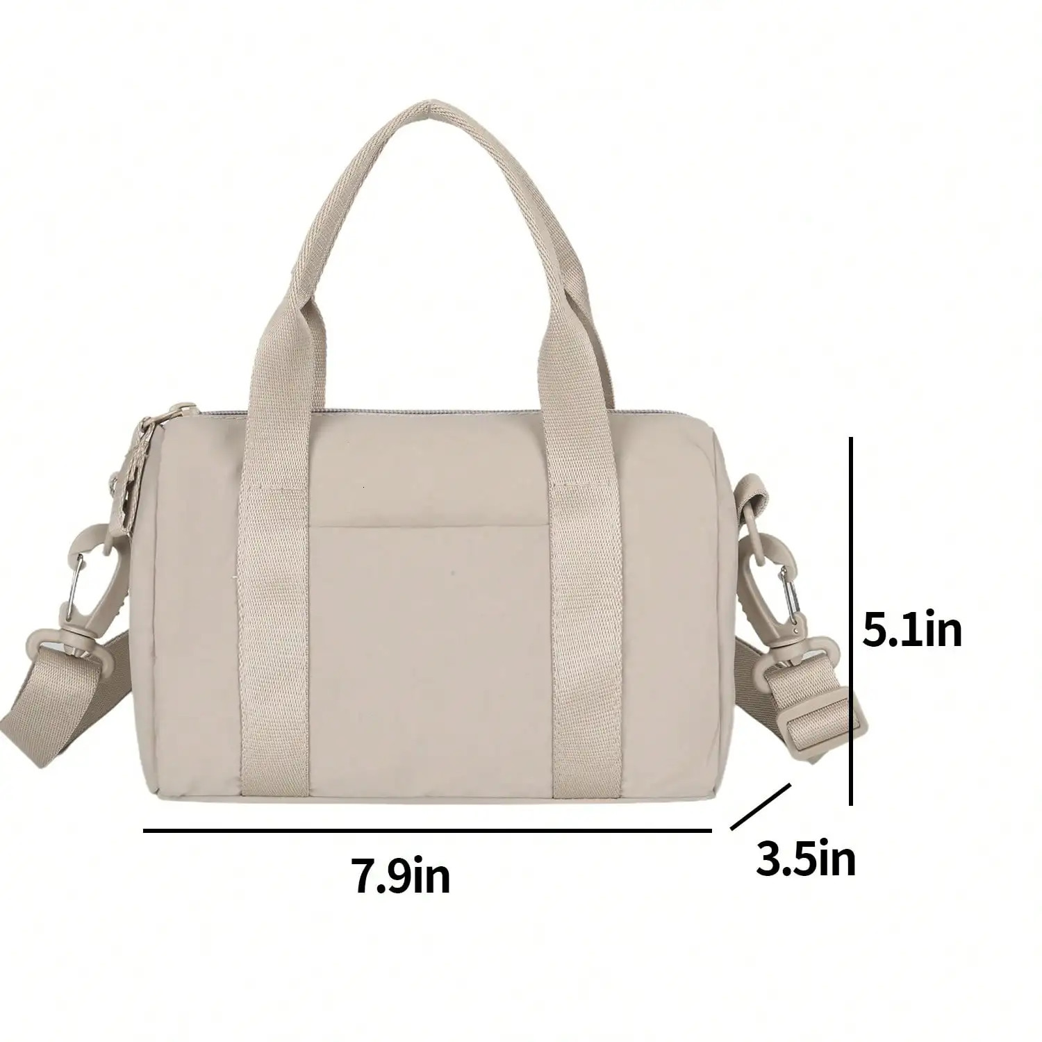 Womens Small Square Bag Large Capacity Tote With Compartments Hand or Shoulder Waterproof Fashionable for Travel Work 250605