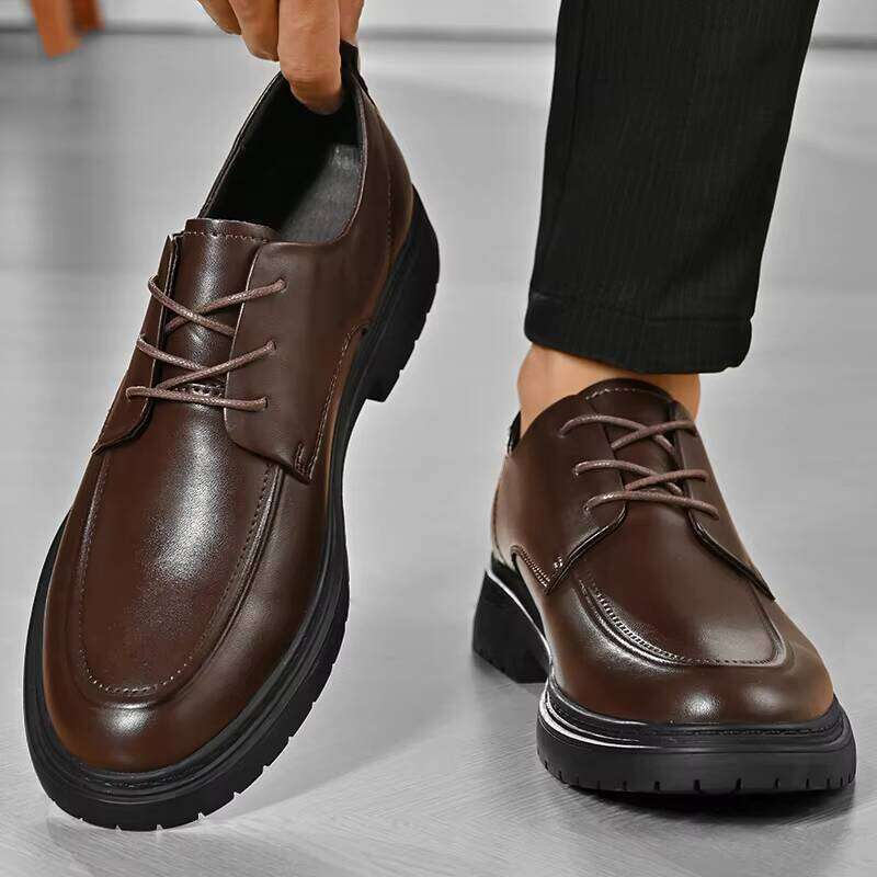 Factory Price High Quality Hot Sale Stylish New Model Casual Men Leather Dress Shoes