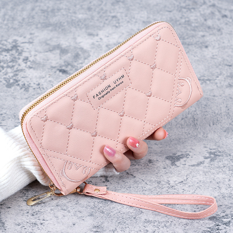 Free Shipping 2025 Designer Bag Women's Long Zipper Multifunctional Wallet Large Capacity Mobile Phone Bag Exquisite And Practical Trendy Coin Pu