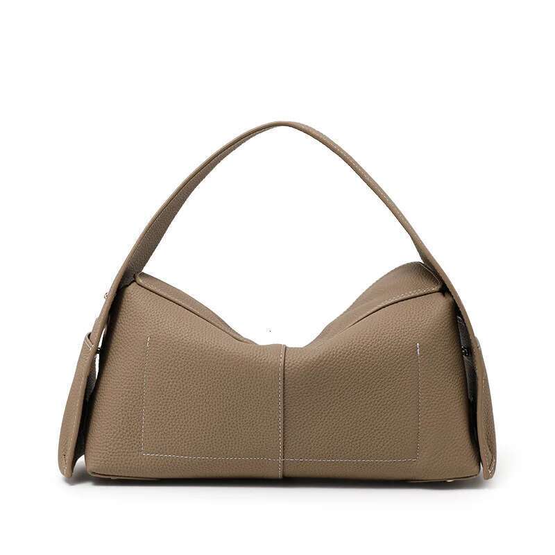 Leather pillow official website 2025 new commuter large capacity cross-body women's bag fashionable shoulder