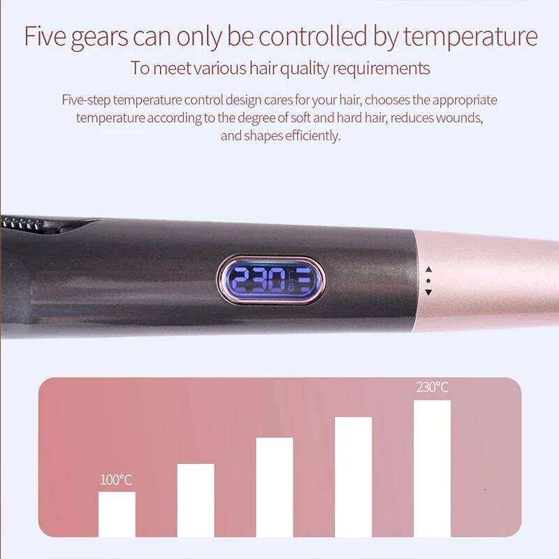2 in 1 Twist Rotating Straightening Curler Wet & Dry Flat Iron Curling Hair Styler Tools
