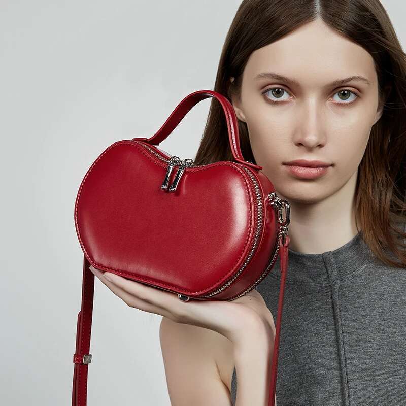 Designer Bag New Women S Fashion Genuine Leather Apple Shape Handbags Small Shoulder Bag High Quality Cowhide Crossbody Bags