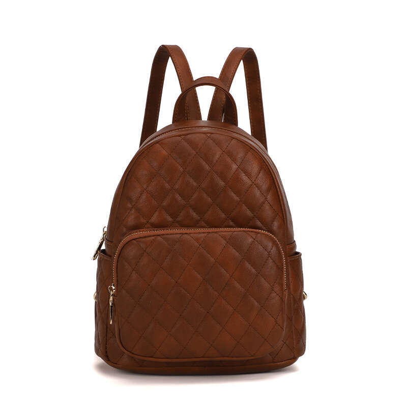 New Women's Quilted Fashion Single Shoulder Bag Large Capacity Handbag Business Small Backpack