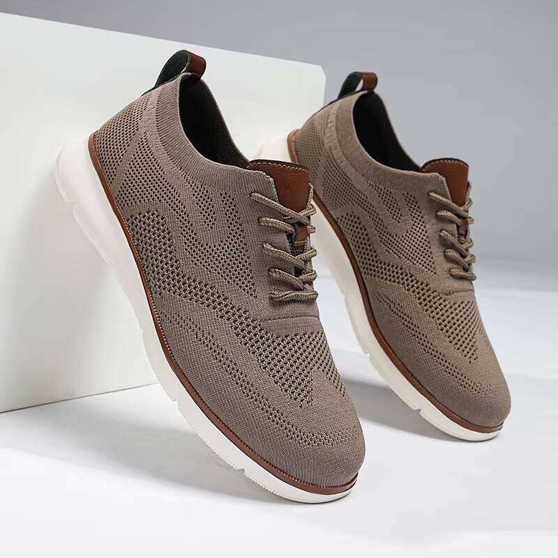 Wholesale High Quality Men's Outdoor Sneakers Hot Sale Mesh Breathable Casual Comfortable and Fashionable Sport Shoes