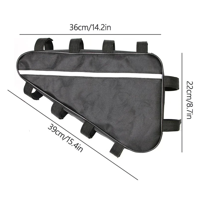 Bicycle Triangle Battery Pack Waterproof 210D Oxford Cloth Converted MTB Road Bike Tube Frame Case Storage Bike Bag 250610