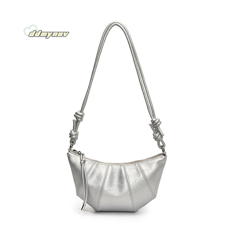 2025 Spring New Niche Design for Women Fashion Single Shoulder Crossbody Croissant Style Underarm Dumpling Bag ddmynov