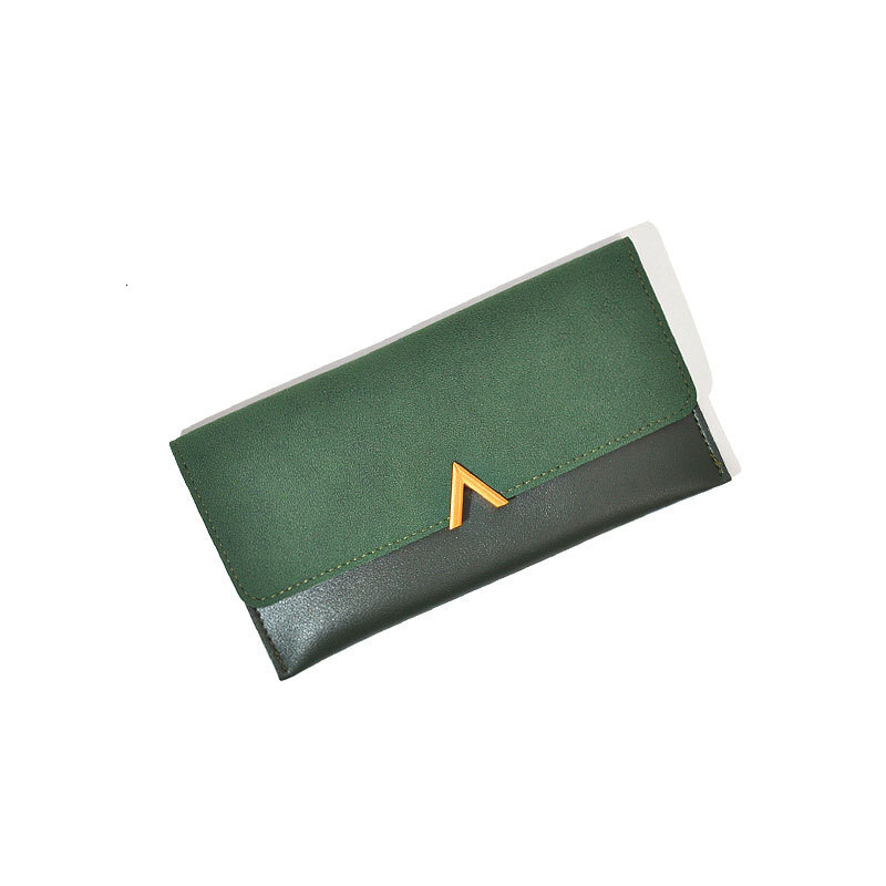 Free Shipping 2025 New Designer Bag Trendy Color Block Women's Long Wallet Simple Multifunctional Fashionable Exquisite Practical Card Bag