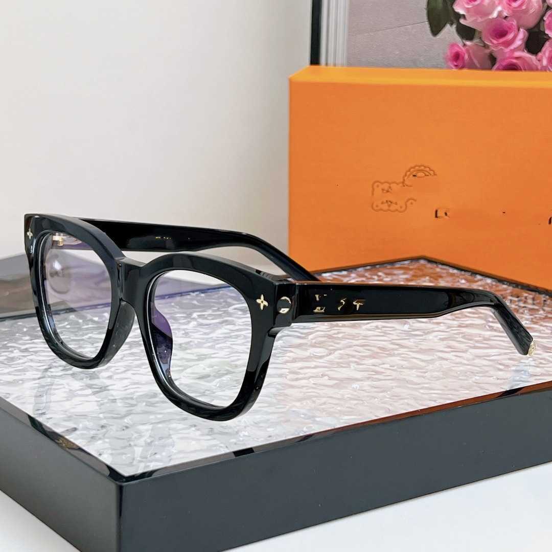 Classic sunglasses fashion designer Lujia Korean Style Square Matcha Tortoiseshell Glasses Frame for Men and Women with Prescription Fashionable Z1523E