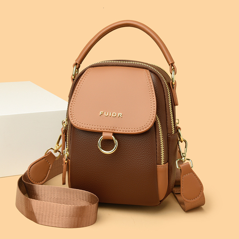 Free Shipping Designer Mom Bag 2025 New Versatile Small Crossbody Bag For Women Color-block Shoulder Luxury Handbag Casual Trendy Phone Bag