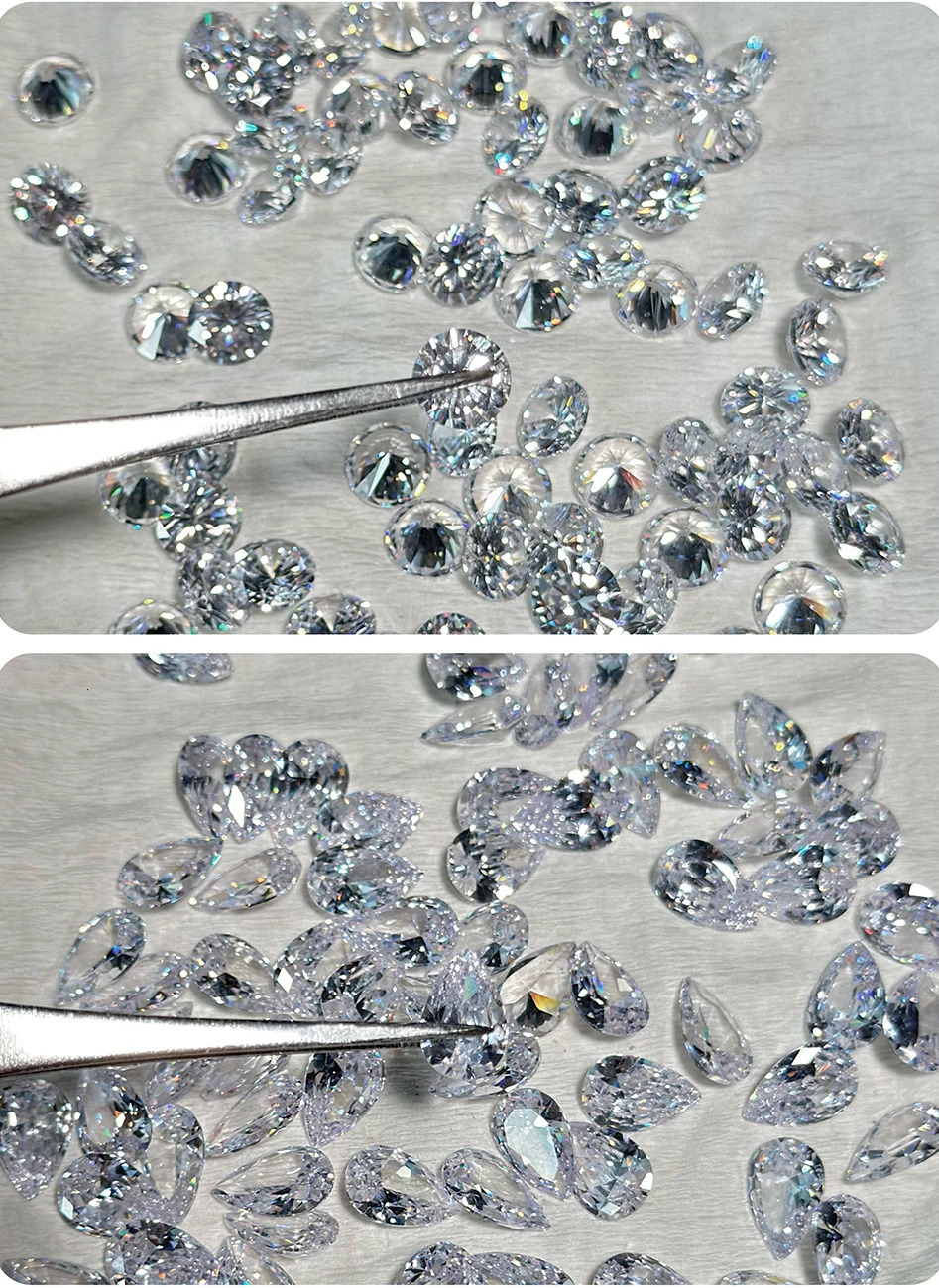 Transparent Chain Zircon Necklace Invisible Fishline Choker Women Oval Heart Square Star Water Drop Pendant Necklaces 250609