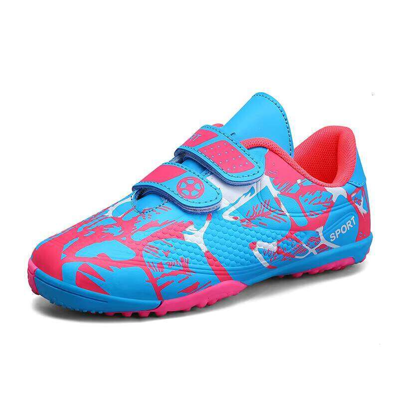 Cheap Easy Wear Children No Laces Waterproof Futsal Kids Non slip Training Soccer Shoes for Little Child