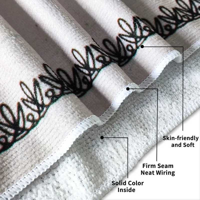 Microfiber Beach Towel Quick Dry Absorbent Bath Towel Hundred Dollar Print Perfect for Beach Travel Camping Party Vacation S25610