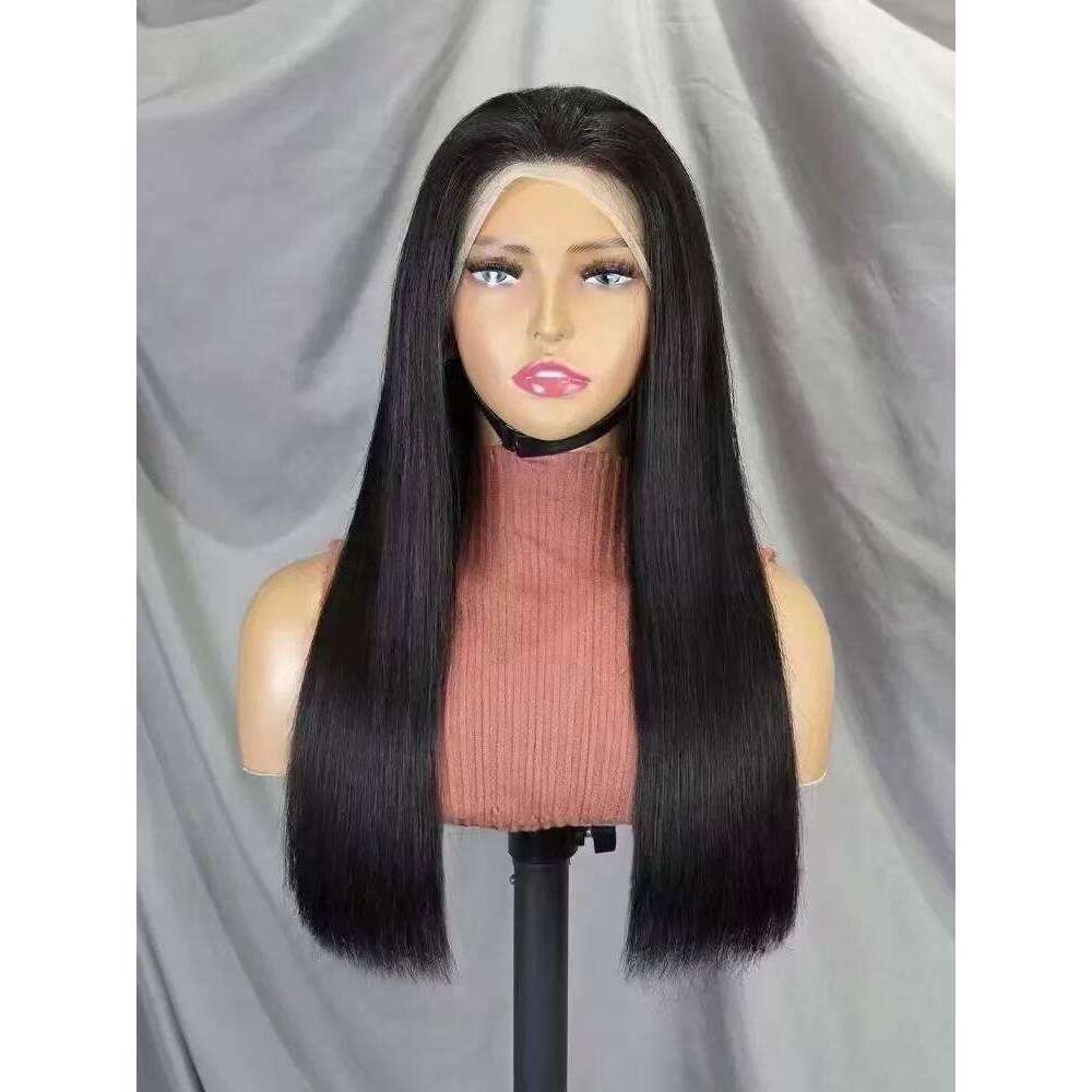 300% Density Straight Human Wigs for Black Women 10-30 Inches Double Drawn Bob Hair 13x4 HD Lace Frontal Wig PrePlucked