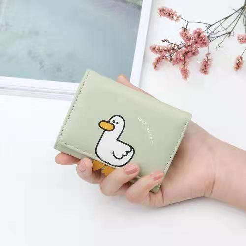 Free Shipping 2025 New Designer Bag For Women With Multiple Card Slots Cute And Practical Duck Short Wallet Coin Bag Exquisite And Trendy Card Bag