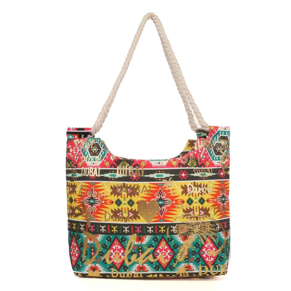 Bohemian New Women's Canvas Fashion Ethnic Style Handbag Mommy Student Class Shoulder Bag