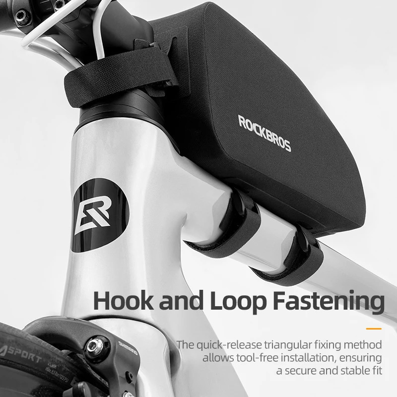 ROCKBROS Bicycle Bag Bike Frame Top Tube Bag Large Capacity Storage Waterproof Hard Shell Bicycle Bag MTB Road Bike Accessories 250610