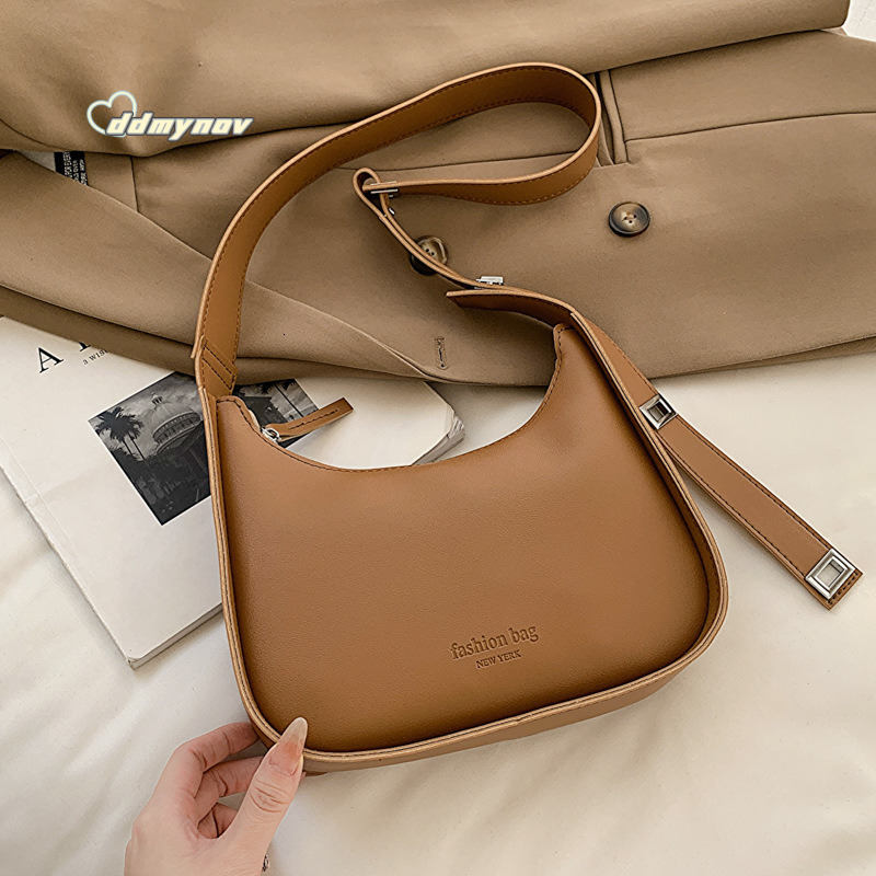 Fashionable and Stylish Small 2025 New Simple Underarm Versatile Shoulder Crossbody Commuter Women's Bag ddmynov