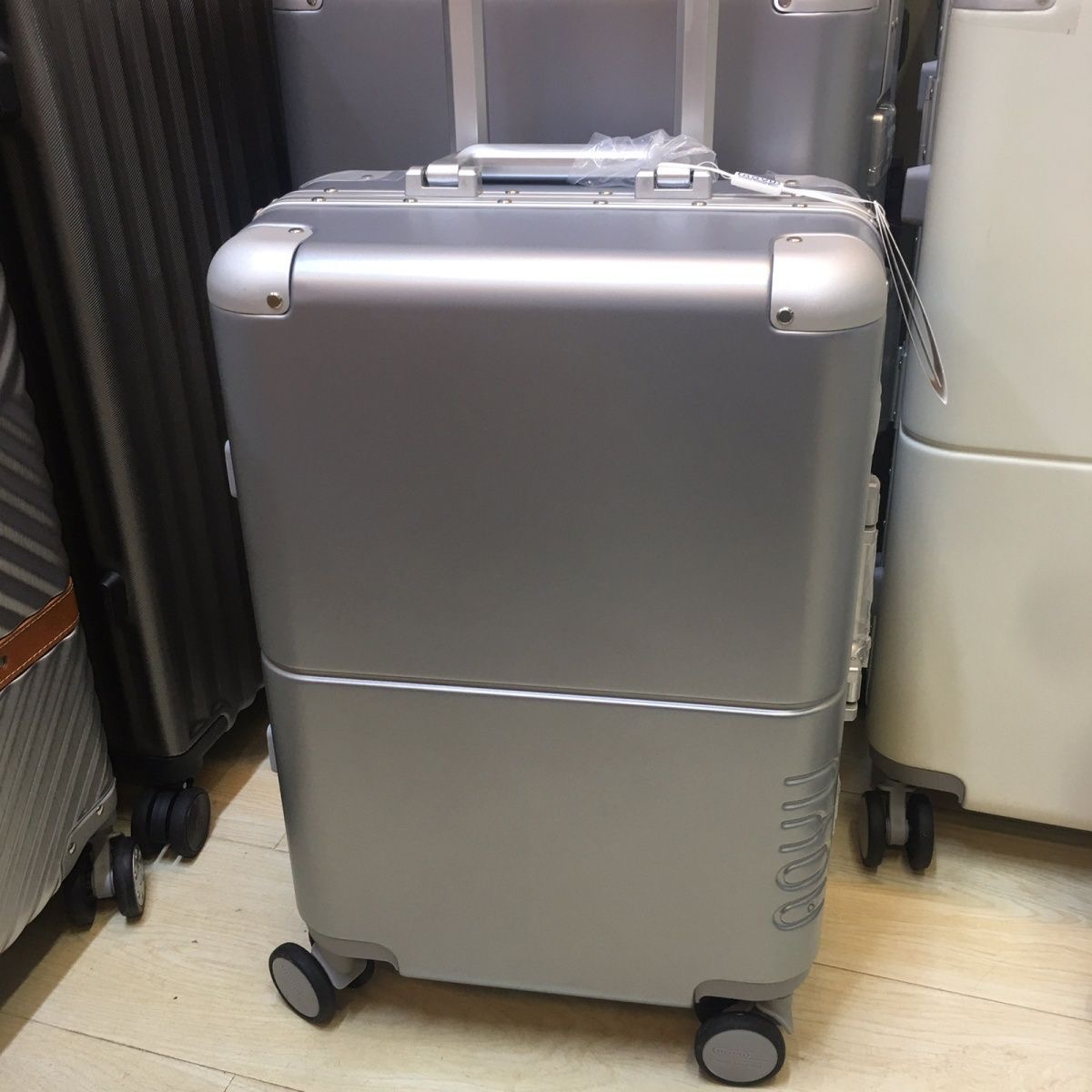 High quality suitcase trolley case large capacity international students password box new aluminium frame suitcase 20 22 24 26inch
