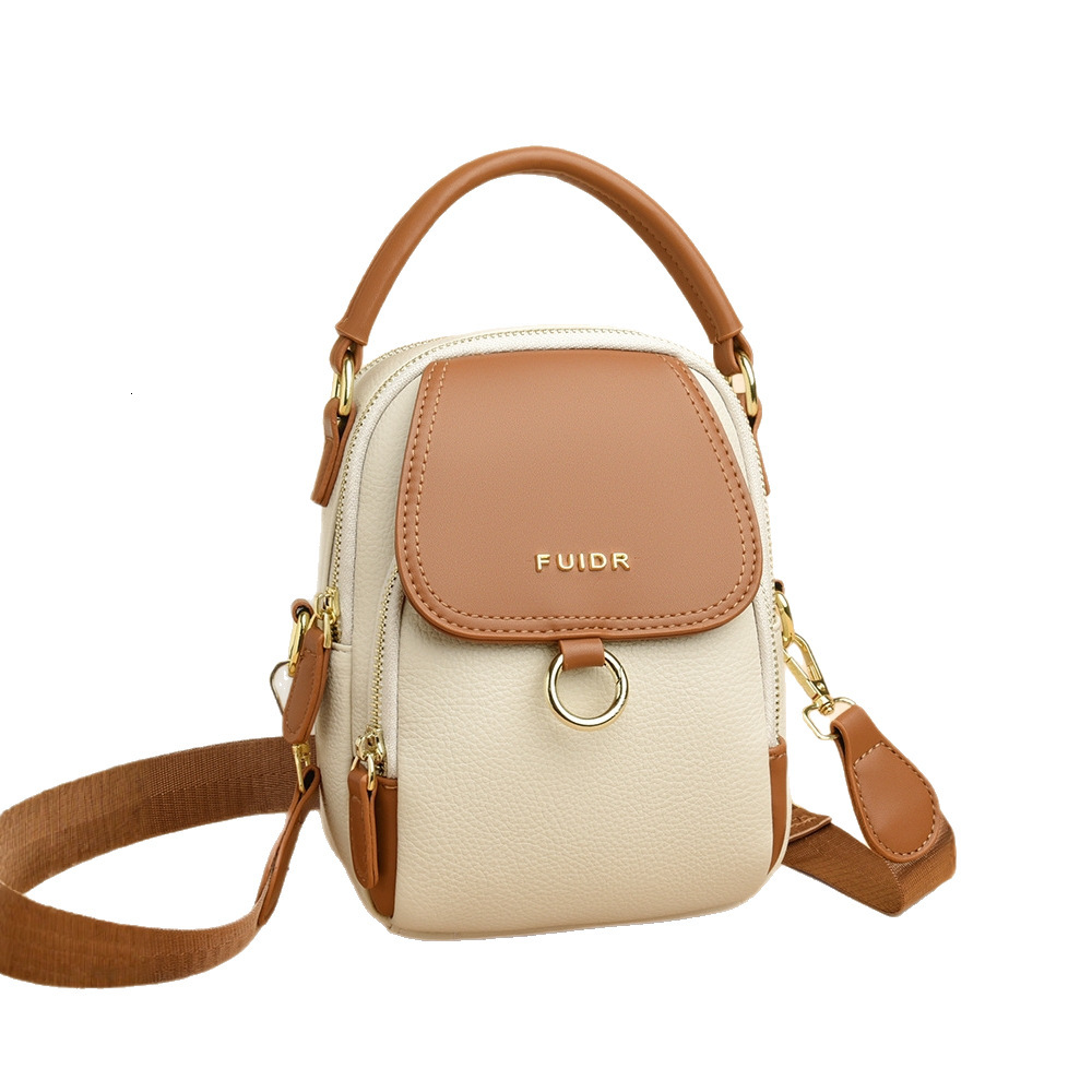 Free Shipping Designer Mom Bag 2025 New Versatile Small Crossbody Bag For Women Color-block Shoulder Luxury Handbag Casual Trendy Phone Bag