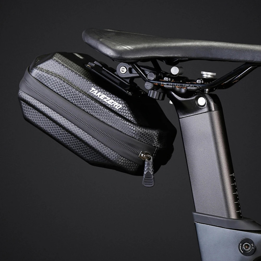 0.8L Bicycle Saddle Bag Reflective Mountain Bike Saddle Storage Bag Quick Release Under Seat Cycling Pack for Outdoor Cycling 250610