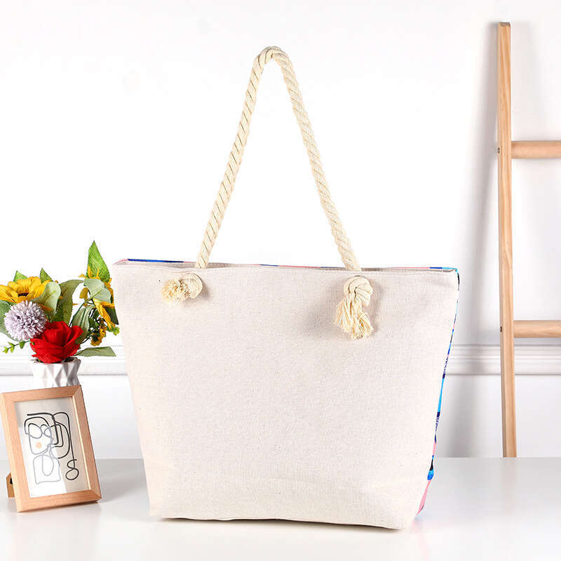 New Digital Print Single Shoulder Canvas Travel Large Capacity Beach Bag
