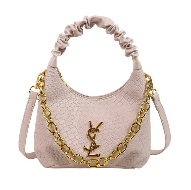 Designer bag free shipping 2025 new fashion light luxury high-end texture printed chain shoulder crossbody bag for womens
