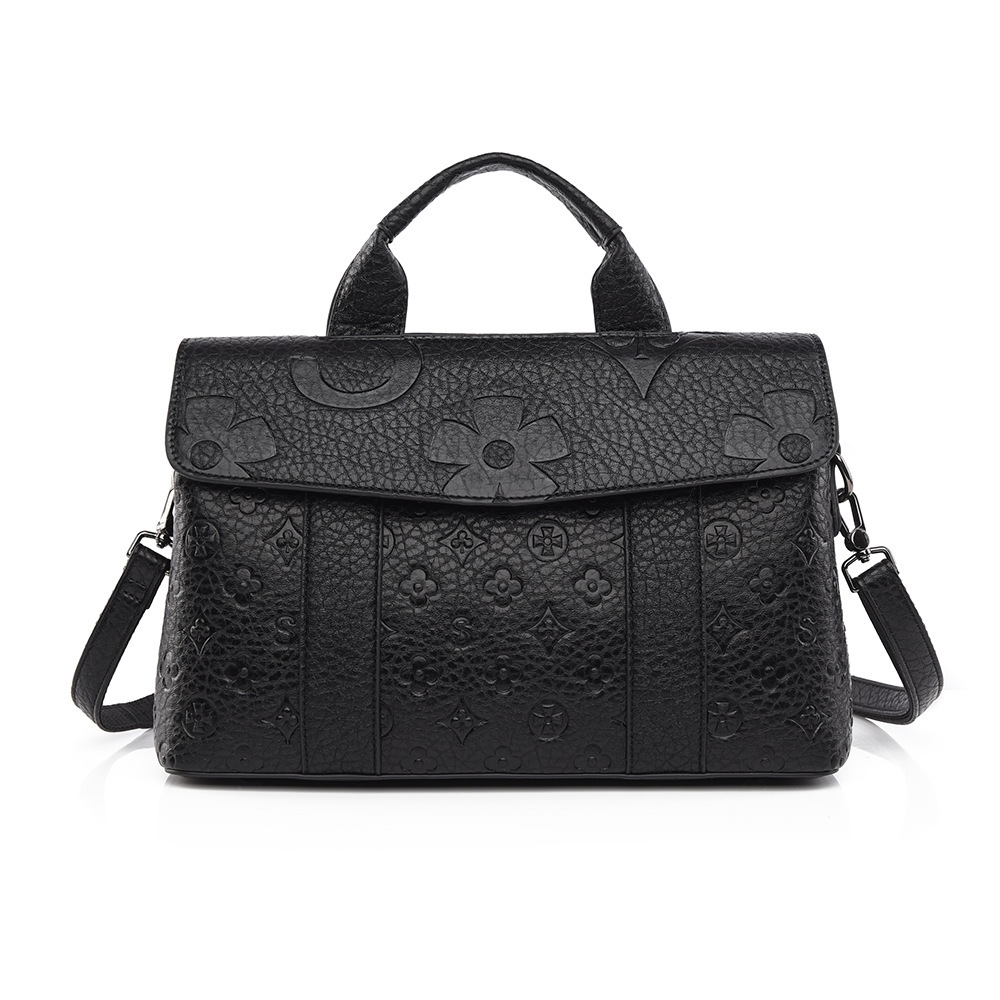 Handbag Hot Sale New Embossed Tote Large Capacity Simple Commuter Fashion Women's Bag