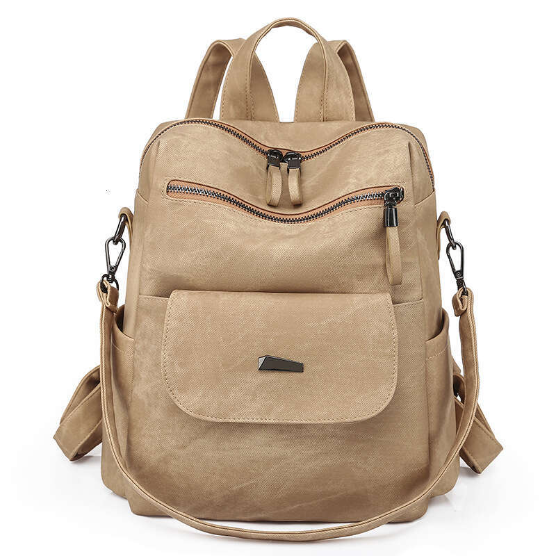 For Women Korean Style Large Capacity Ladies Backpack Double Shoulder PU Women's Bag B5