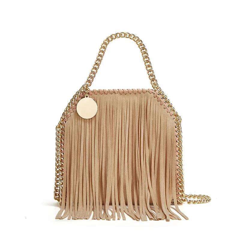 2025 New Designer Fashion Handwoven Chain Women's High-End Versatile Crossbody Shoulder Bag, Minimalist Handbag