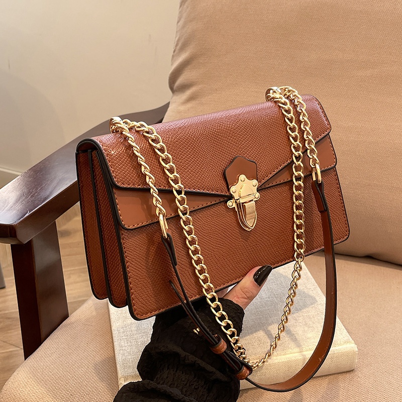 Free Shipping 2025 Designer Women's Luxury New Korean Fashion Chain Bag Retro Style Single Shoulder Crossbody Bag