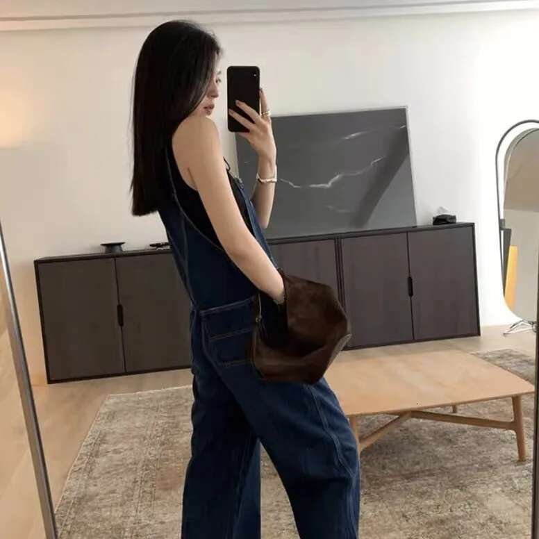 High Quality Genuine Suede Bucket Bag Brown Handbag