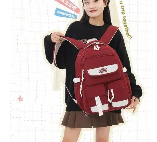 School Rolling Backpack for girls Wheeled backpack Primary Trolley Bags Middle schoolbag with wheels 250605